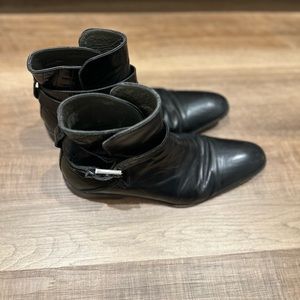 VERSACE Leather Boots - Used- Authentic